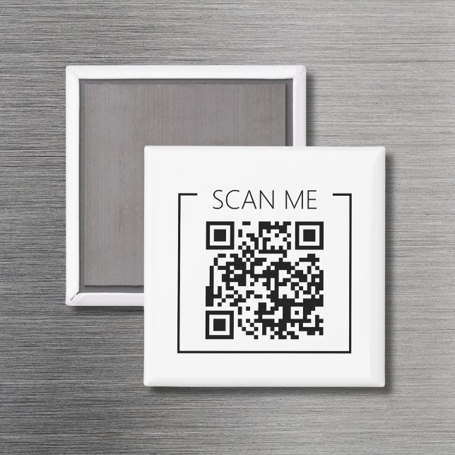 Imã Minimalist QR Code Scan Me Business (Criador carregado)