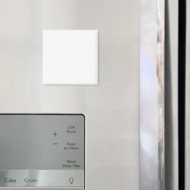 Imã Minimalist white solid plain simple modern elegant (In Situ (Fridge))