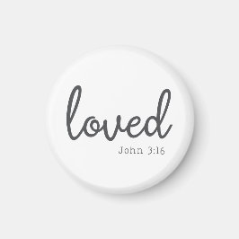 Imã Minimalista João 3:16 amor