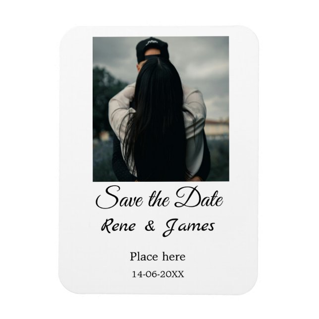 Ímã Mínimo de fotos clássicas preto branco, salvar o (Vertical)