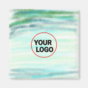 Imã Mínimo de texto do logotipo de abstrato de cor ver