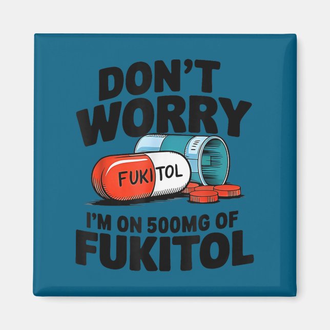 Imã Mínimo Não se preocupe fukitol sou 500mg fukitol (Frente)