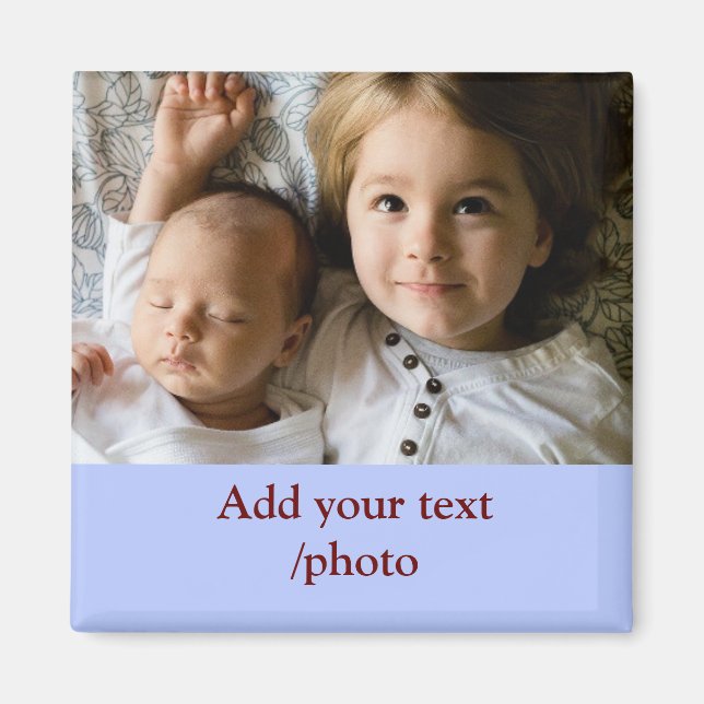 Imã Mínimo simples ADICIONAR O TEXTO FOTOGRÁFICO NATAL (Frente)