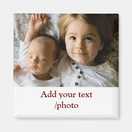 Imã Mínimo simples ADICIONAR SUA FOTO TEXTO NATAL