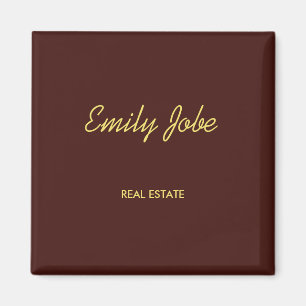 Imã Mínimo simples e elegante castanho