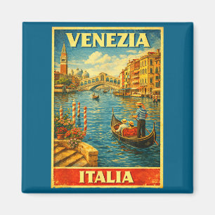 Imã Mínimo Venezia Itália Viagem Vintage Veneza