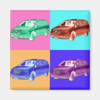 Imã Minivan Pop Art