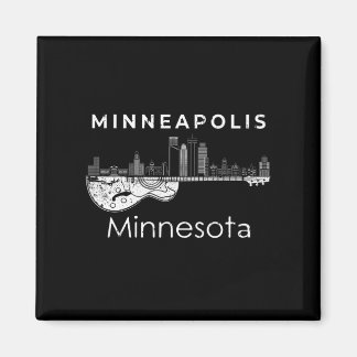 Imã Minneapolis Souvenir Men Música Minnesota