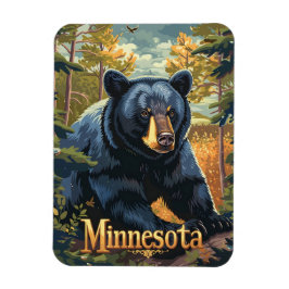 Ímã Minnesota Black Bear