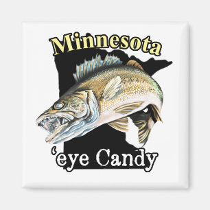 Imã Minnesota 'Eye Candy Engraçado Walleye'