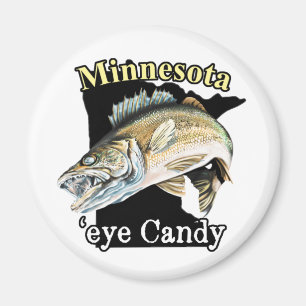 Imã Minnesota 'Eye Candy Engraçado Walleye'