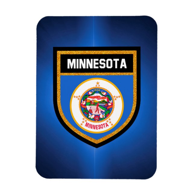 Ímã Minnesota Flag (Vertical)
