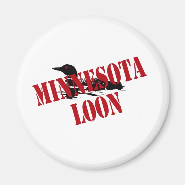 Imã Minnesota Loon (Frente)