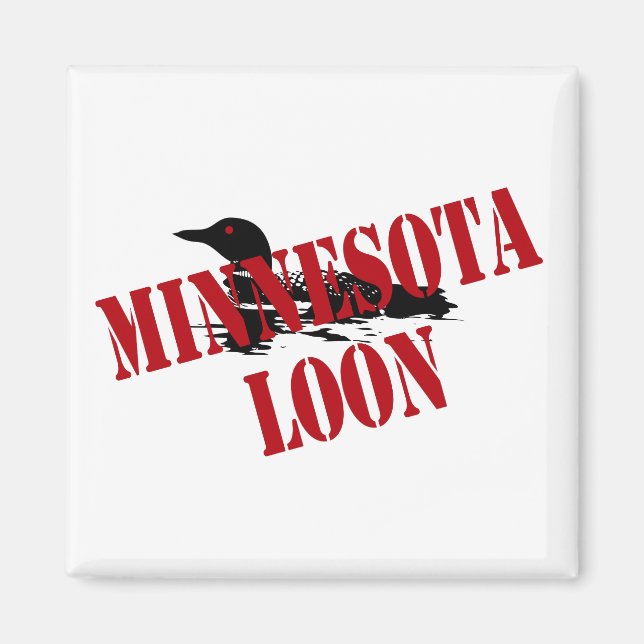 Imã Minnesota Loon (Frente)