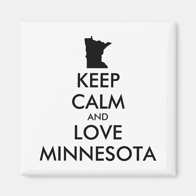 Imã MINNESOTA personalizável (Frente)