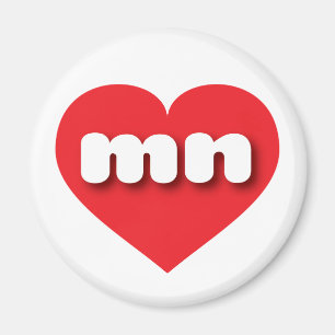 Imã Minnesota Red Heart - amor