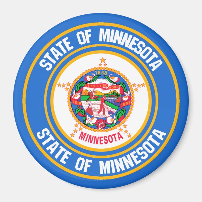 Imã Minnesota Round Emblem (Frente)