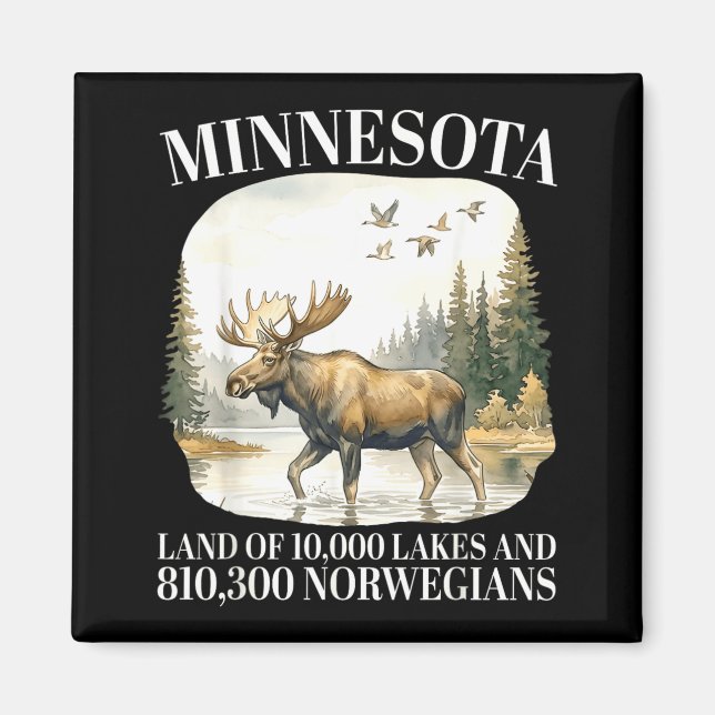 Imã Minnesota Terra de 10000 Lagos e 810300 (Frente)
