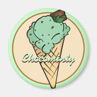 Imã Mint Chocolat-chip Sorvete Magnet