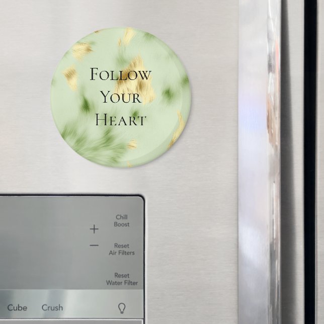 Imã Mint Green Dourado Cowhide (In Situ (Fridge))