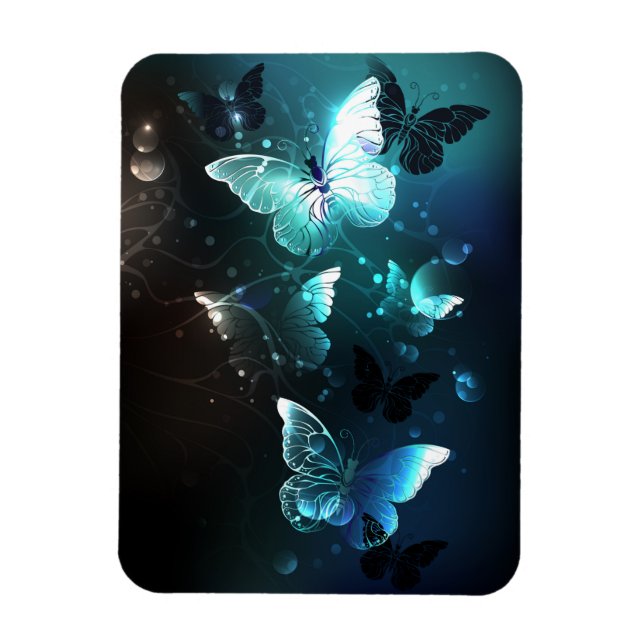 Ímã Mint Night Butterflies (Vertical)