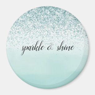 Imã Mint Ombre Glitter personalizado