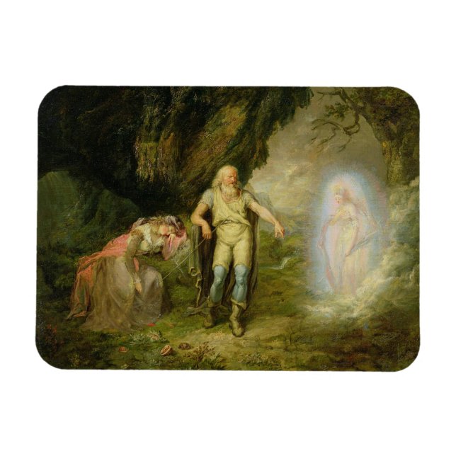 Ímã Miranda, Prospero e Ariel, de "O Tempest", por (Horizontal)