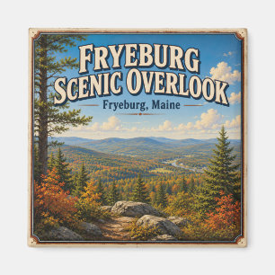 Imã Mirante Cênico de Fryeburg Maine Vista MT Vintage