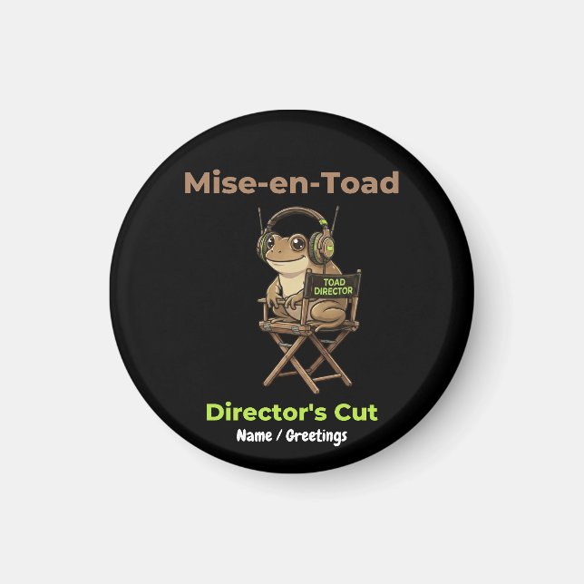 Imã Mise-en-Toad Director’s Cut Cinema Pun Toad Art (Frente)