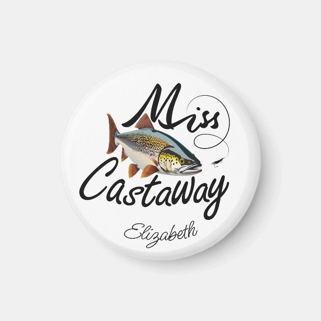 Imã Miss Castaway Rainbow Trout (Frente)