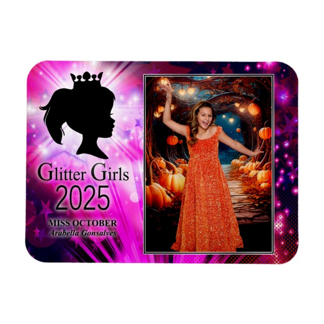 Ímã Miss outubro de 2025 (Horizontal)