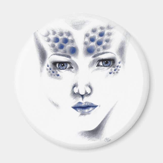 Imã Miss Universo Gorgee Alienígena Mulher Original (Frente)