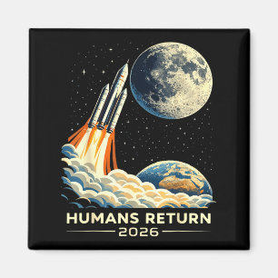Imã Missão Artemis ii à lua 2026 humanos retornam retr
