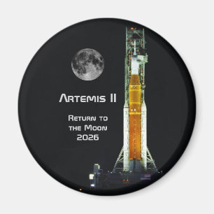 Imã Missão Artemis II na Lua