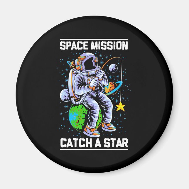 Imã Missão Espacial Astronauta Capta Uma Estrela (Frente)