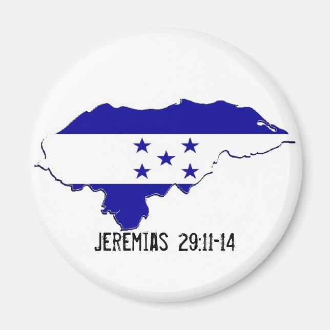 Imã Missão Honduras Jeremias 29:11-14 - Personalizada (Frente)