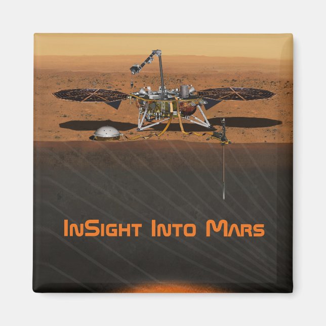 Imã Missão Lander InSight Mars (Frente)