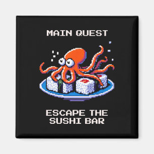 Imã Missao Principal Escape The Sushi R Octopus Pixel 