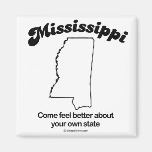 Imã MISSISSIPPI - de "t-shirt a da DIVISA do ESTADO