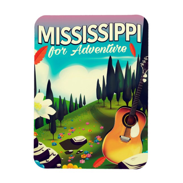 Ímã Mississippi Para aventura (Vertical)