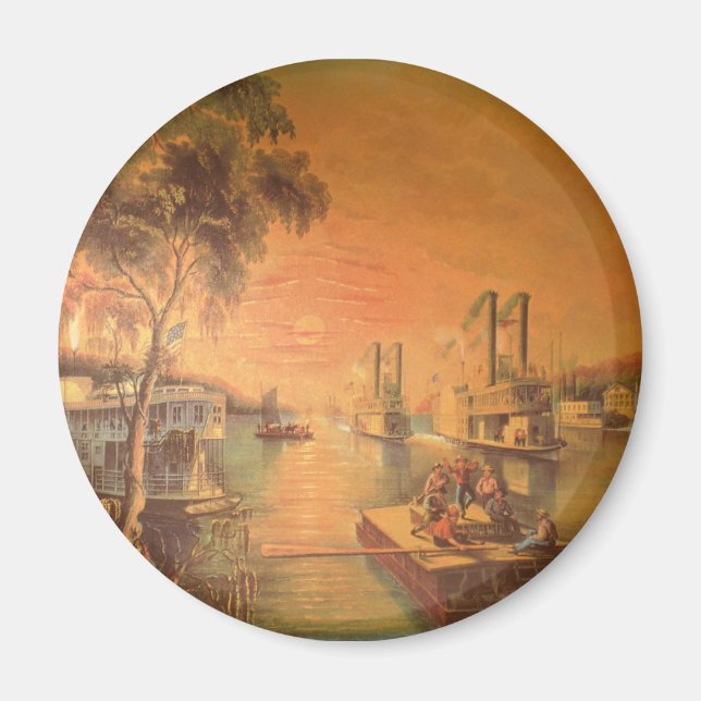 Imã Mississippi River Magnet (Frente)