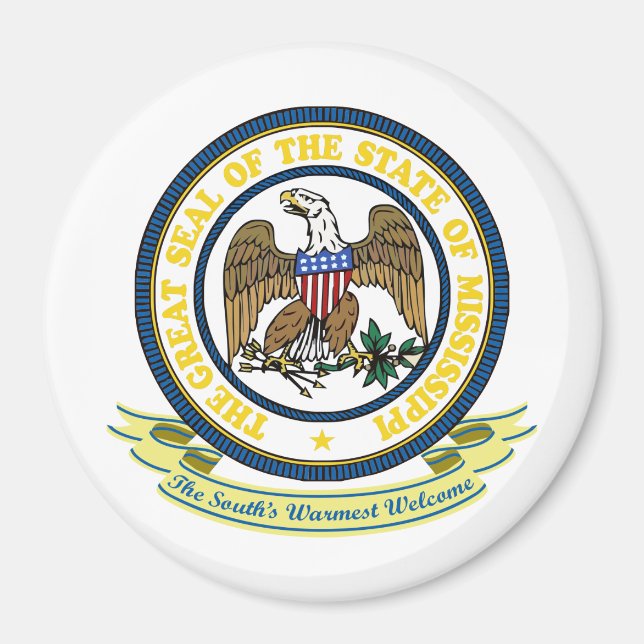 Imã Mississippi Seal (Frente)