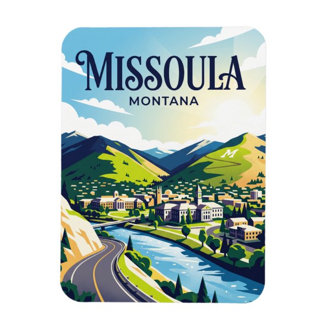 Ímã Missoula EUA (Vertical)