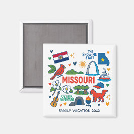 Imã Missouri Family Trip Keepsake Personalized