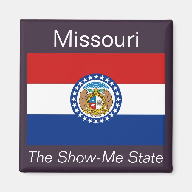 Imã Missouri Flag Magnet (Frente)