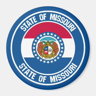 Imã Missouri Round Emblem
