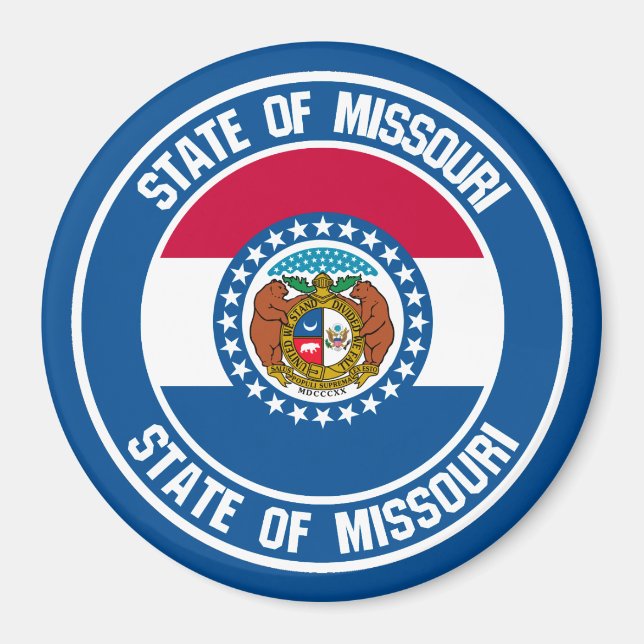 Imã Missouri Round Emblem (Frente)