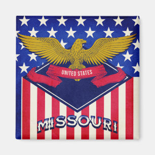 Imã Missouri USA Flag