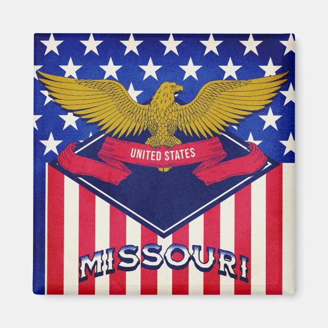 Imã Missouri USA Flag (Frente)