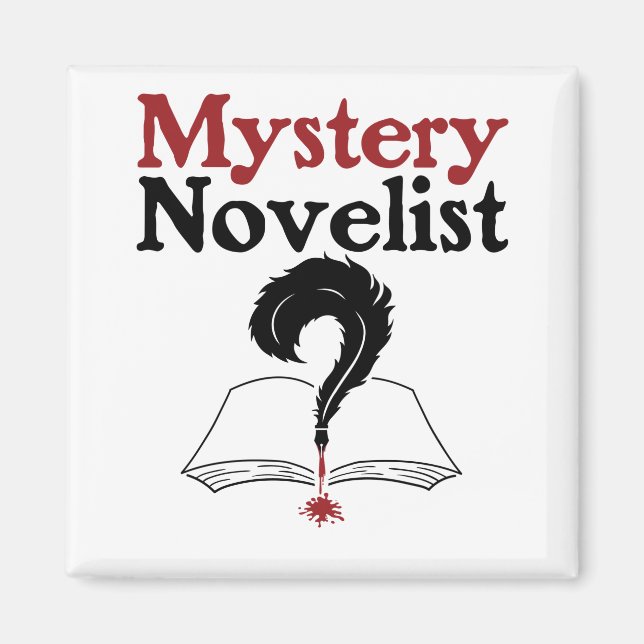 Imã Mistério Novelista Autor de Escritor Whodunit (Frente)